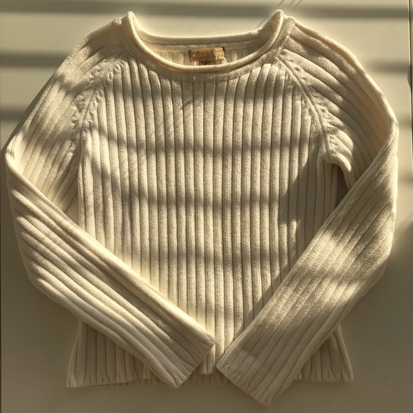 %100 cotton ribbed sweater - Picture 2 of 5